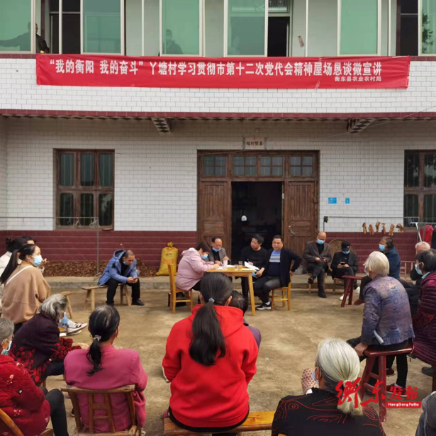 县农业农村局在草市镇丫塘村开展“我的衡阳 我的奋斗”屋场恳谈会