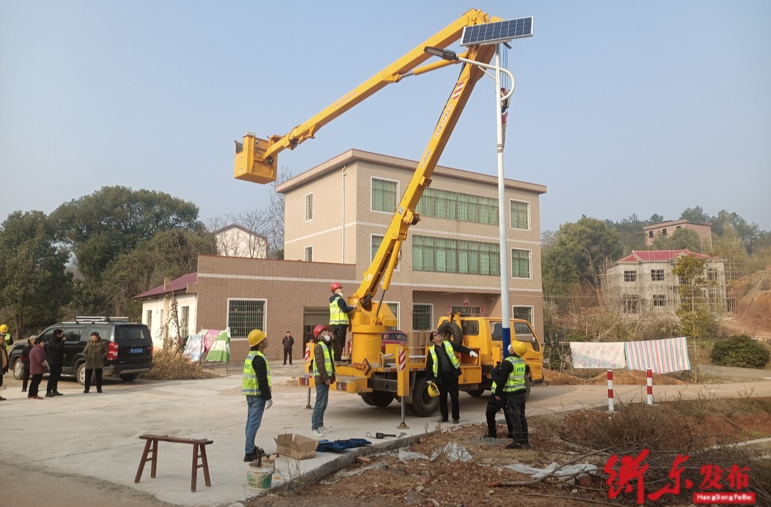 【我的衡东 我的奋斗】衡东：路灯下乡送光明 照亮乡村富裕路