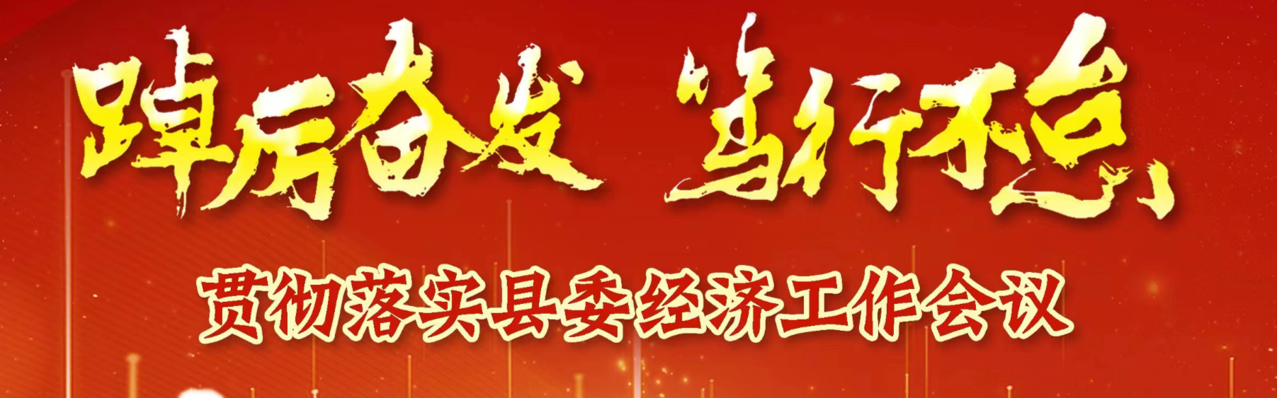 【专栏】踔厉奋发  笃行不怠——贯彻落实县委经济工作会议 精神