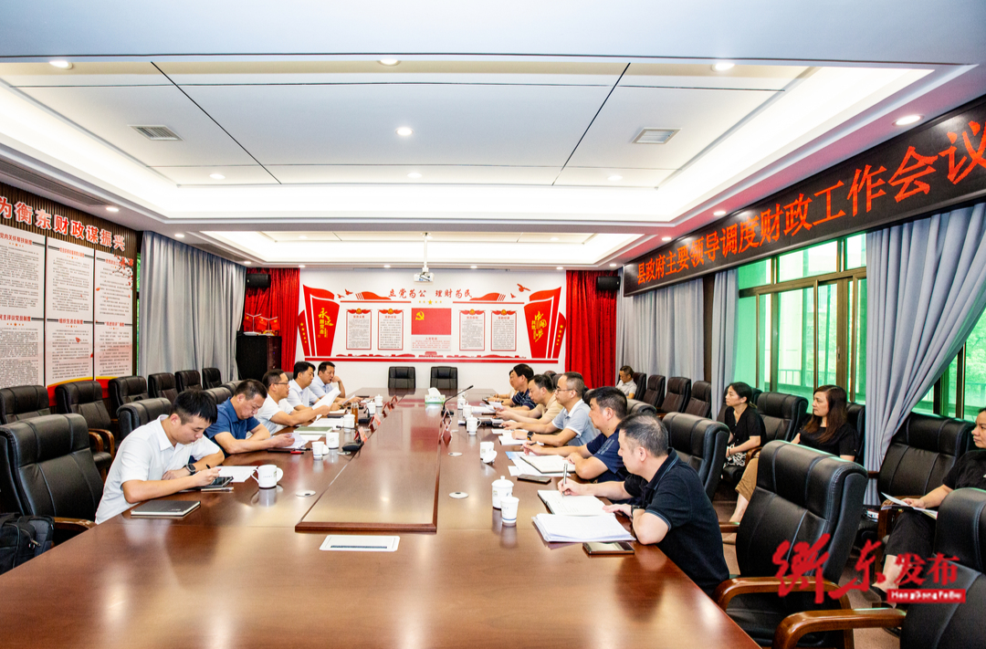 蒋崇华调度财政税收工作