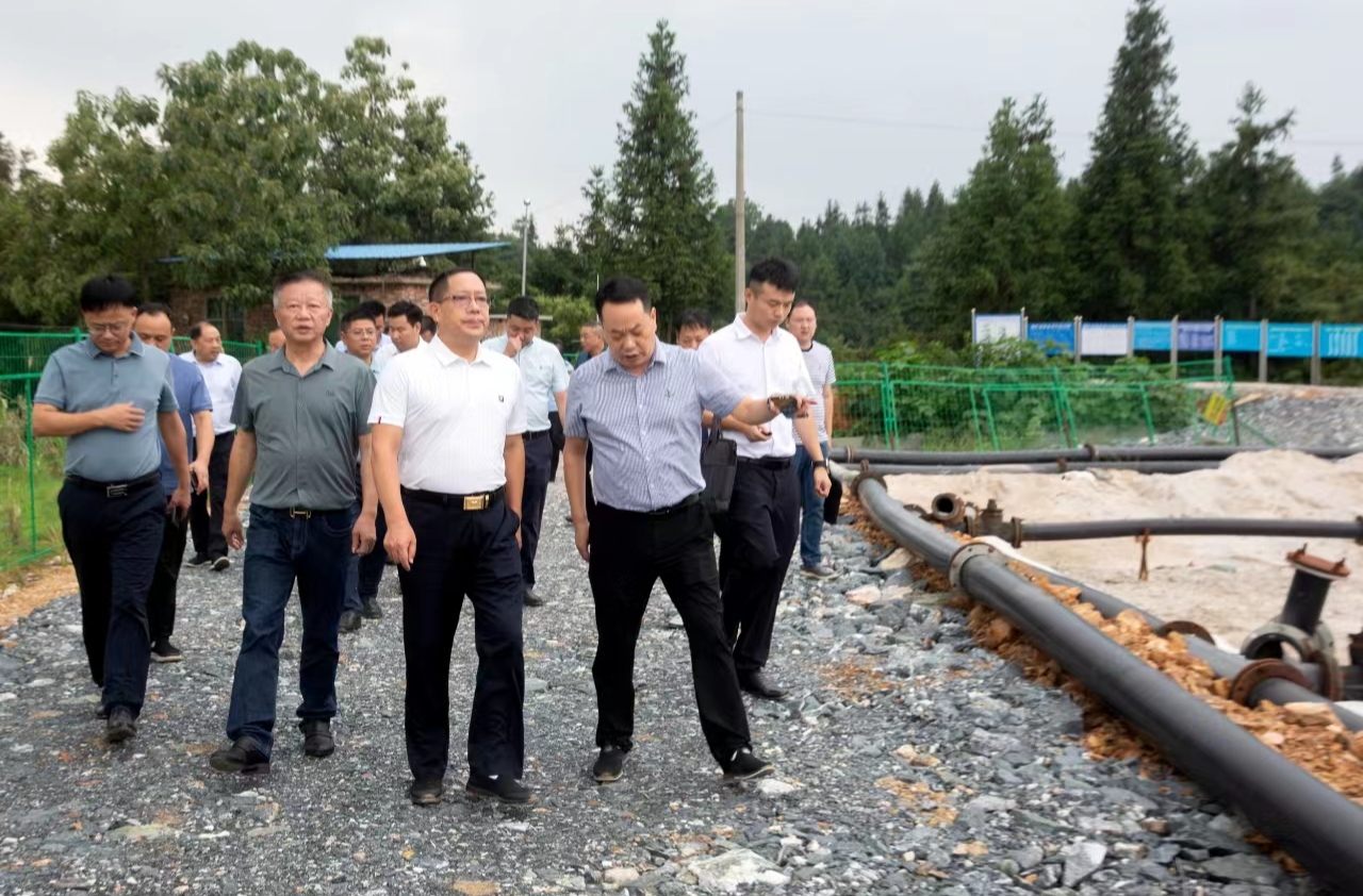 蒋崇华率队督导蓬源鸿达矿业环境问题整改工作