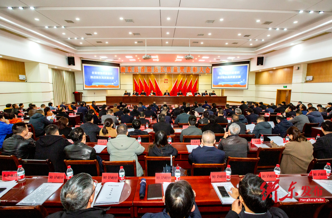 衡东县首届县长质量奖表彰大会暨“原地倍增、智赋万企”工作推进大会召开
