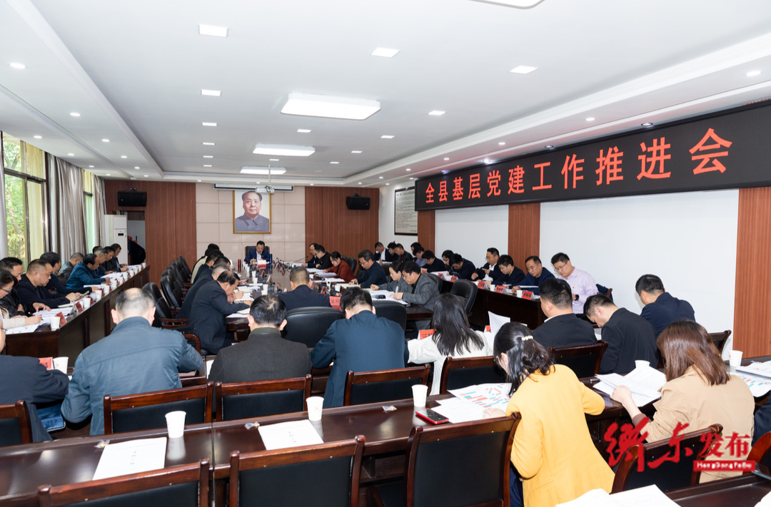 全县基层党建工作推进会召开