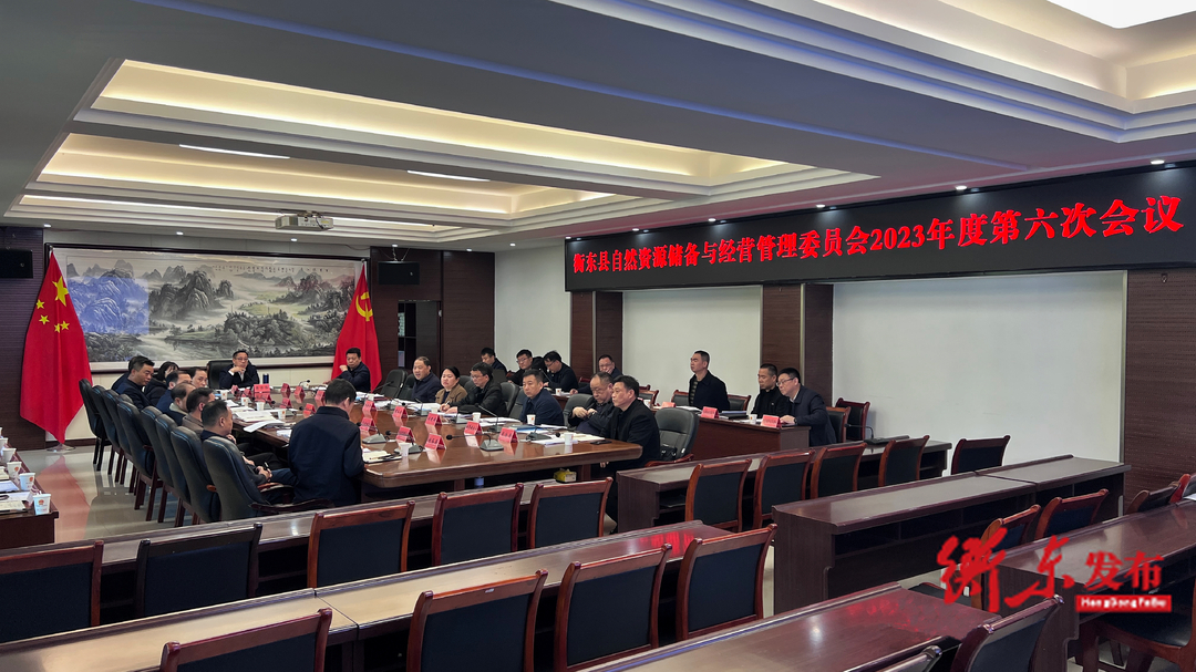 蒋崇华主持召开县自然资源储备与经营管理委员会2023年度第六次会议