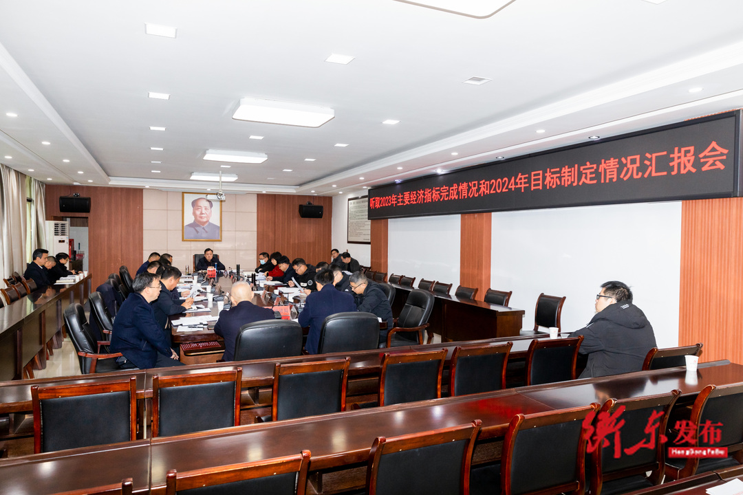 我县召开2023年主要经济指标完成情况和2024年目标制定情况汇报会
