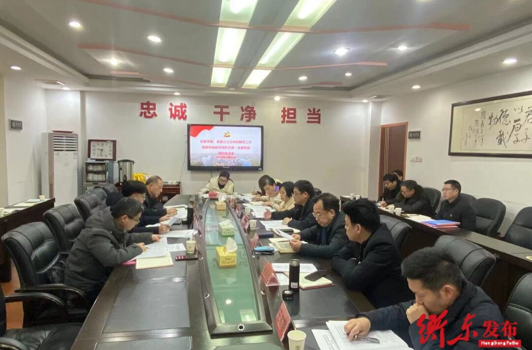 县领导调研教育工作并指导县教育局机关第一支部专题组织生活会