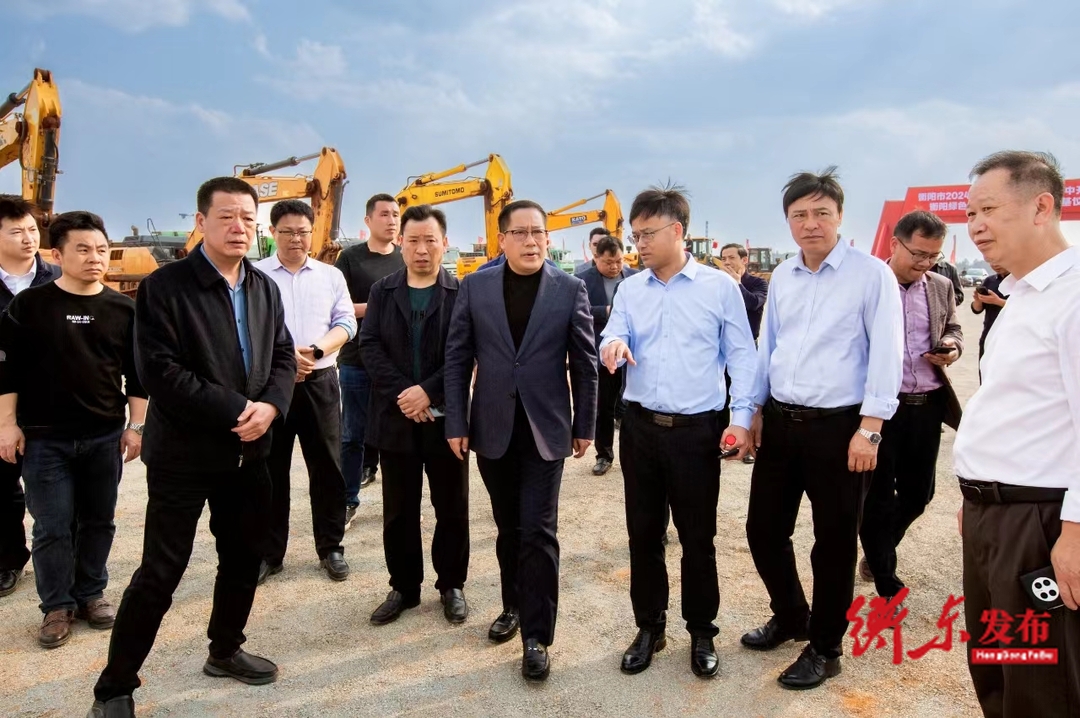 蒋崇华赴县经开区调度衡阳市2024年一季度重大项目集中开工暨衡阳绿色盐碱产业基地项目奠基仪式相关筹备工作