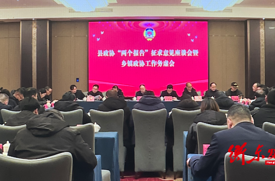 县政协召开“两个报告” 征求意见座谈会暨乡镇政协工作务虚会
