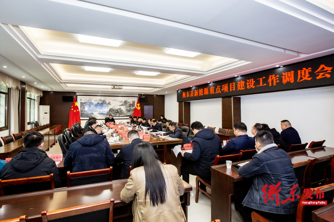 蒋崇华主持召开我县2024年新能源重点项目建设工作调度会