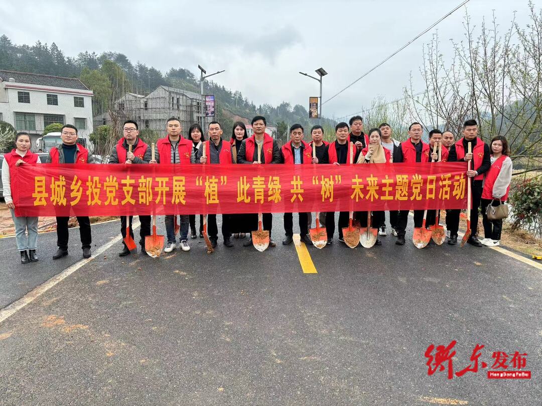 县城乡投党支部开展“植”此青绿 · 共“树”未来主题党日活动