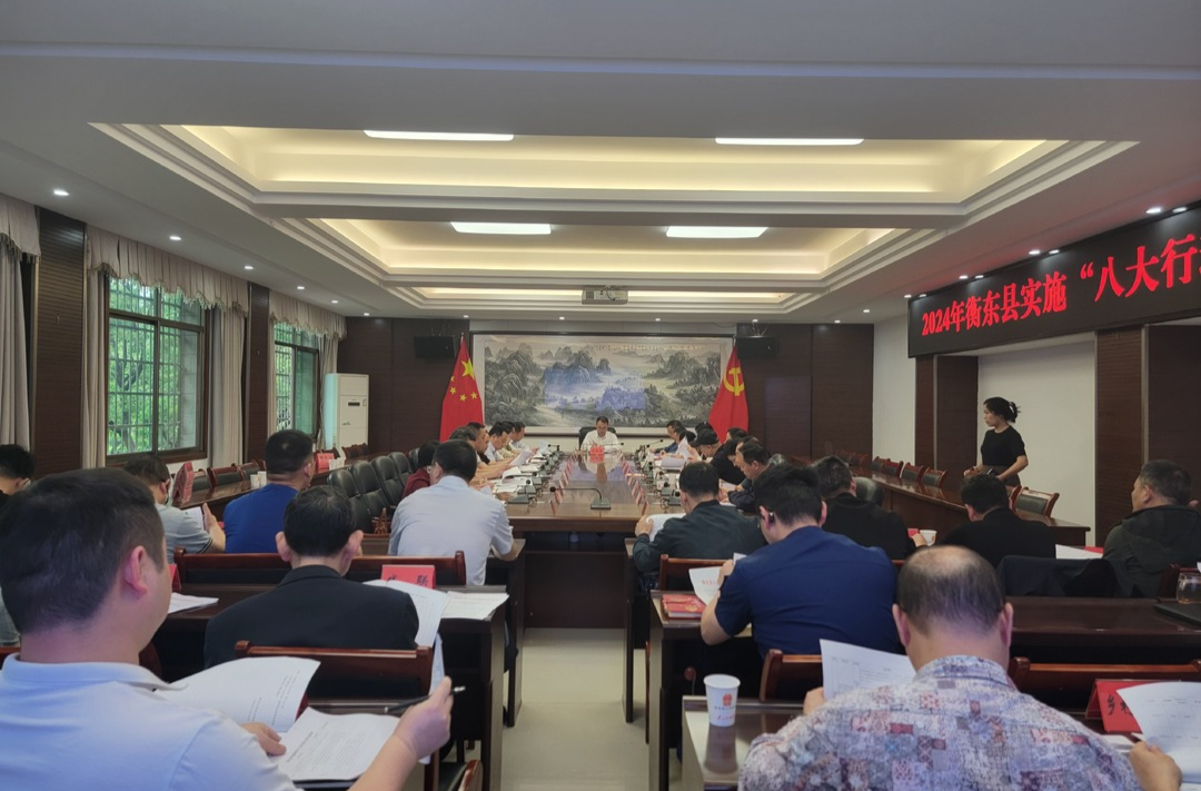 我县召开2024年实施“八大行动”工作推进会