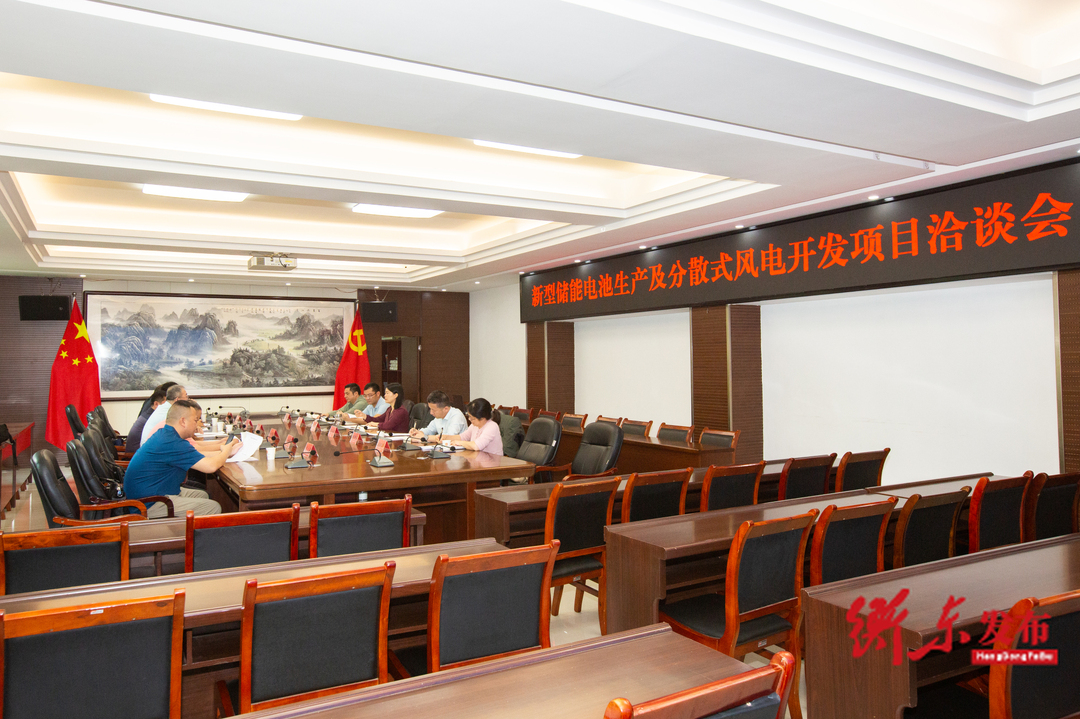 北京翠微集团副总经理王立生来我县洽谈新型储能电池生产及分散式风电开发等项目合作