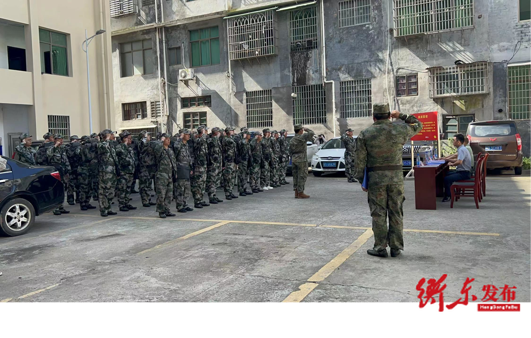 南湾乡：民兵点验展英姿 ，铮铮铁骨铸军魂