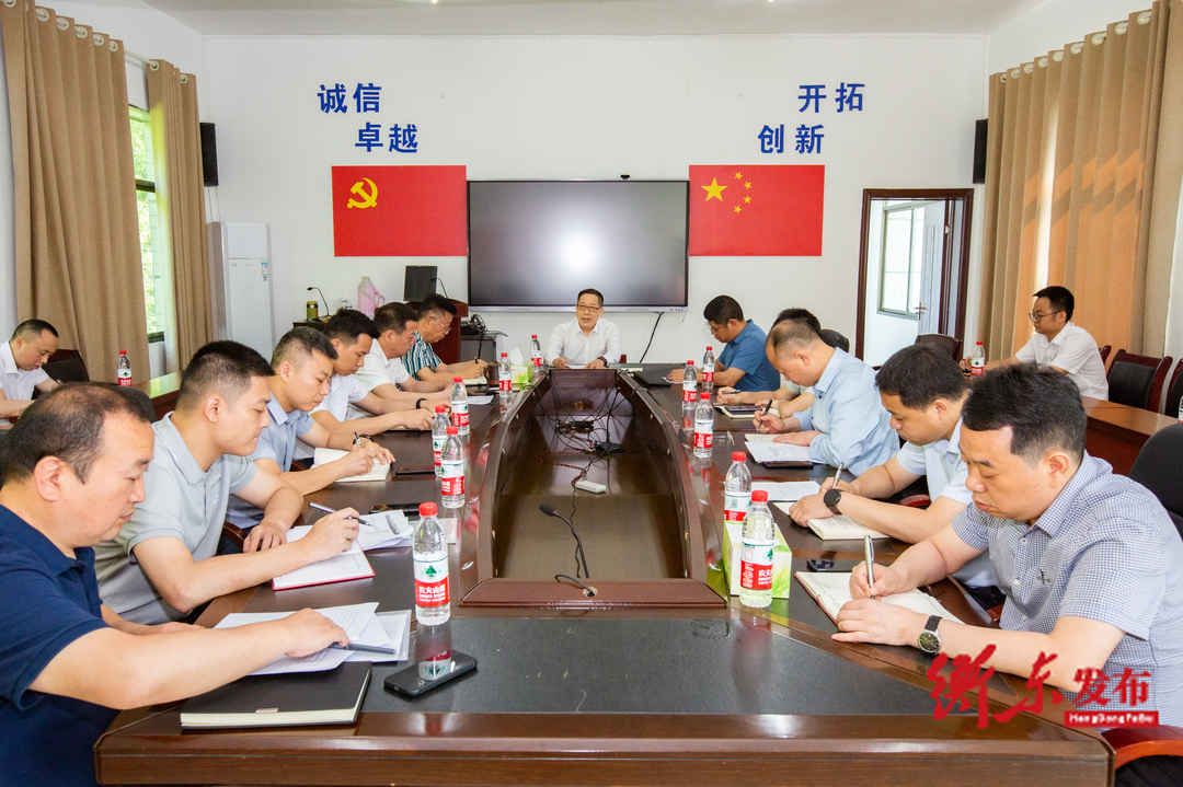 蒋崇华现场督导蓬源鸿达、温泉度假村环保问题整改工作