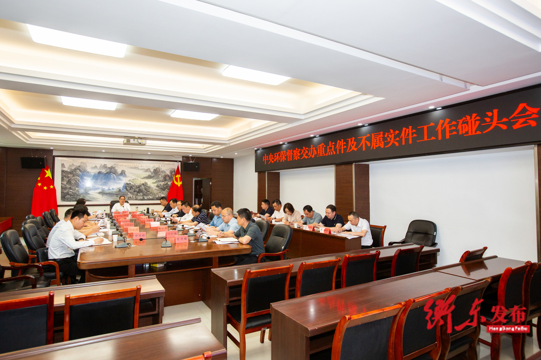 蒋崇华主持召开中央环保督察交办重点件及不属实件整改工作碰头会