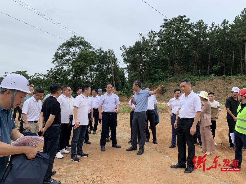 省国资委到衡东经开区调研产业项目