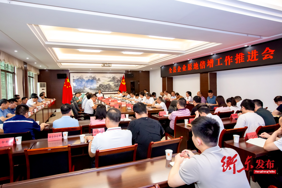 衡东县企业原地倍增工作推进会议召开 蒋崇华出席并讲话