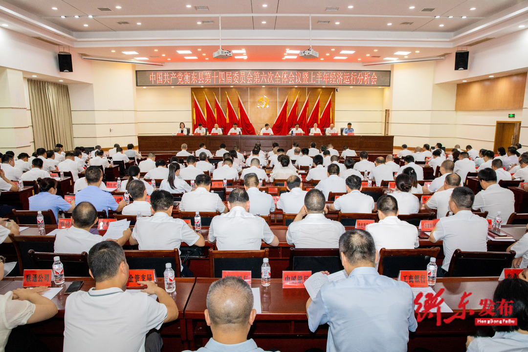 中国共产党衡东县第十四届委员会第六次全体会议暨上半年经济运行分析会召开