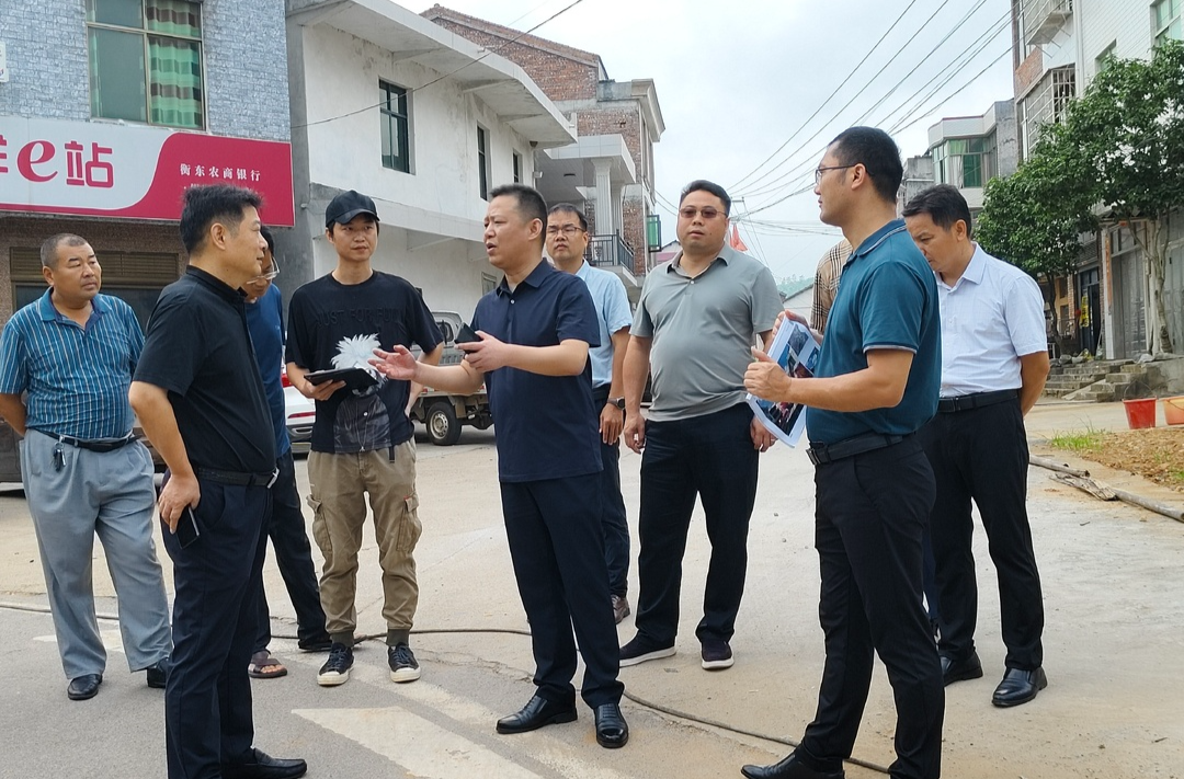 县领导调研观摩线路节点工作