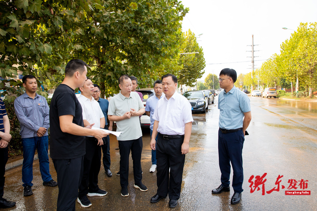 谭建华赴衡东经开区调研项目建设工作