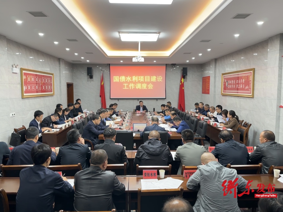 谭建华调度我县国债水利项目建设工作