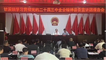 县领导深入甘溪镇宣讲党的二十届三中全会精神