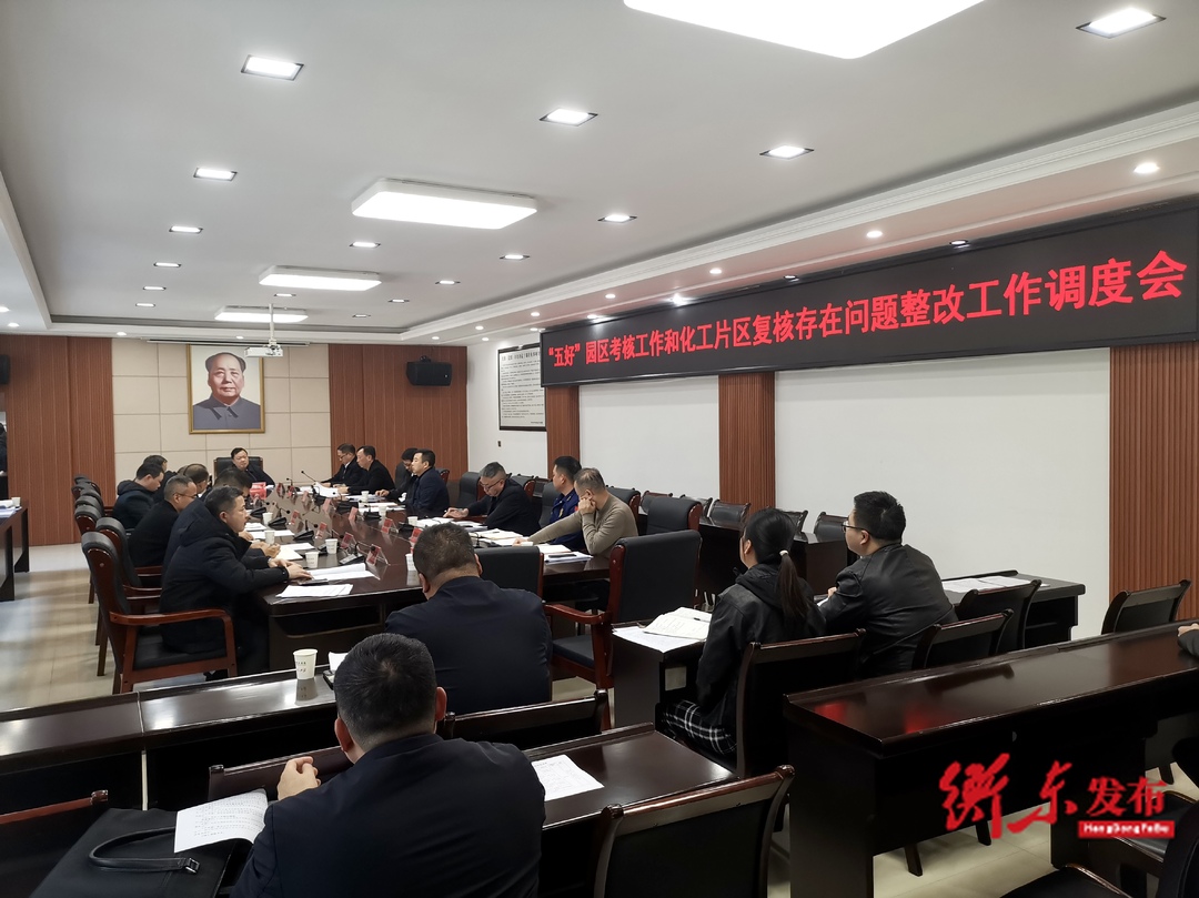 谭建华  蒋崇华调度“五好”园区考核工作和化工片区复核存在问题整改工作