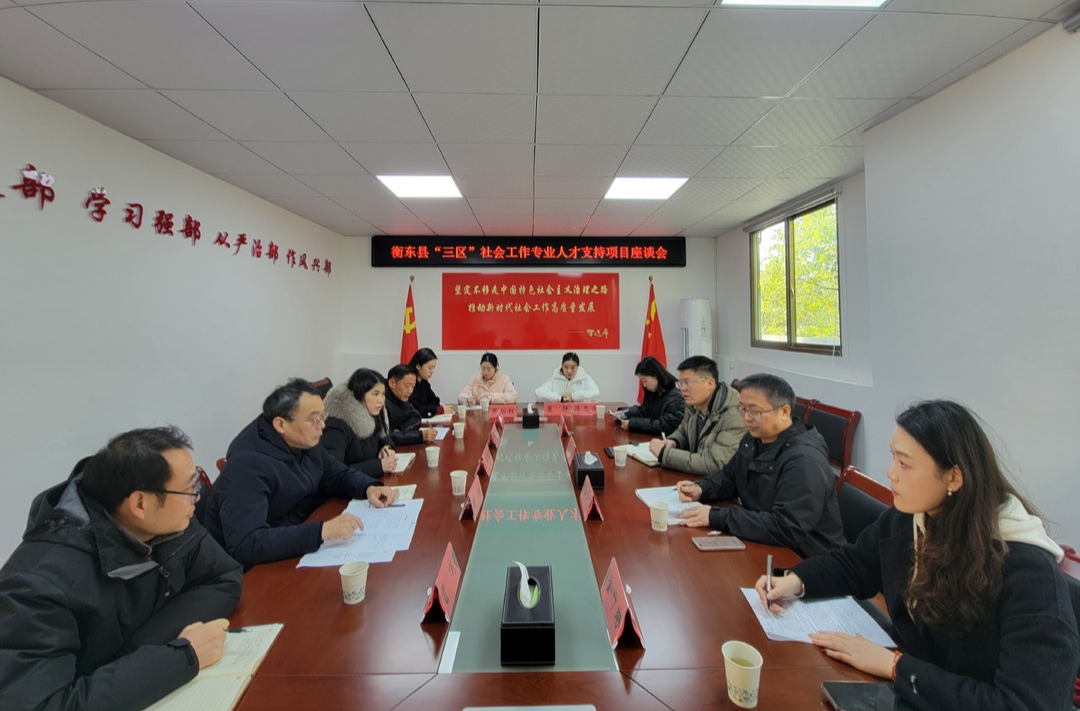 县委社会工作部开展“三区社工”项目座谈会