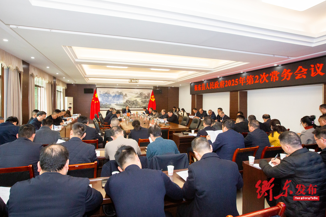 蒋崇华主持召开2025年第2次政府常务会