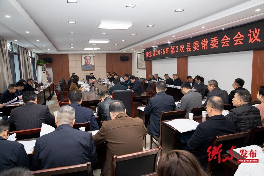 谭建华主持召开2025年第3次县委常委会会议