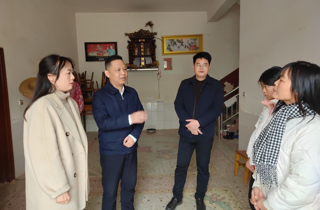 伍松到洣水镇慰问困难群众并开展安全生产督导工作