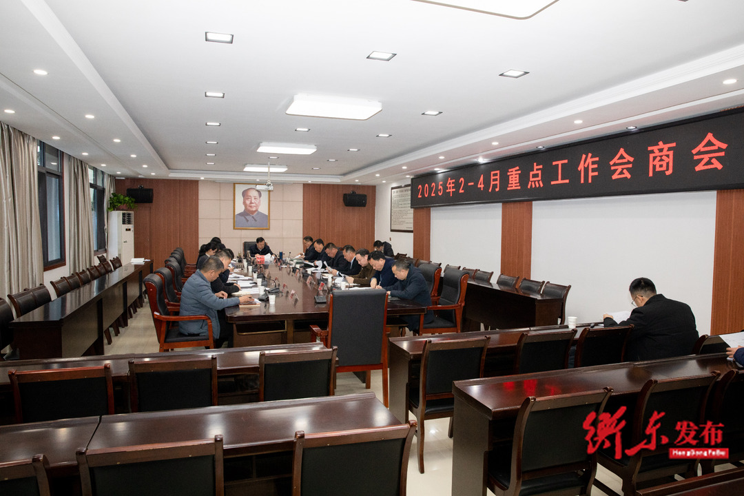 谭建华主持召开2025年2-4月重点工作会商会