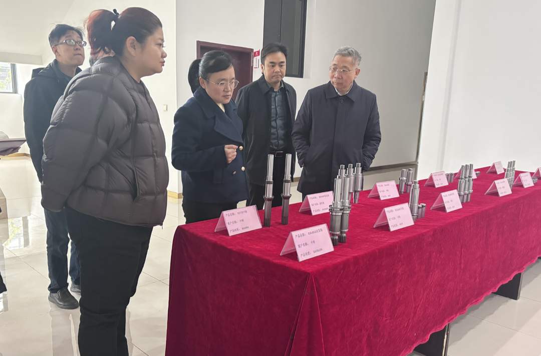 县领导调研泵业产业发展工作