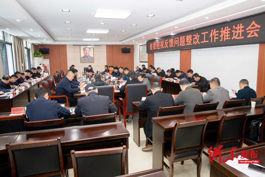 谭建华主持召开省委巡视反馈问题整改工作推进会