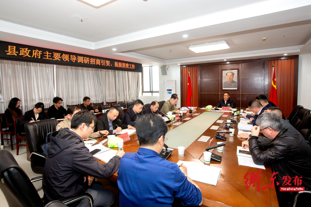 蒋崇华调研招商引资和提振消费工作