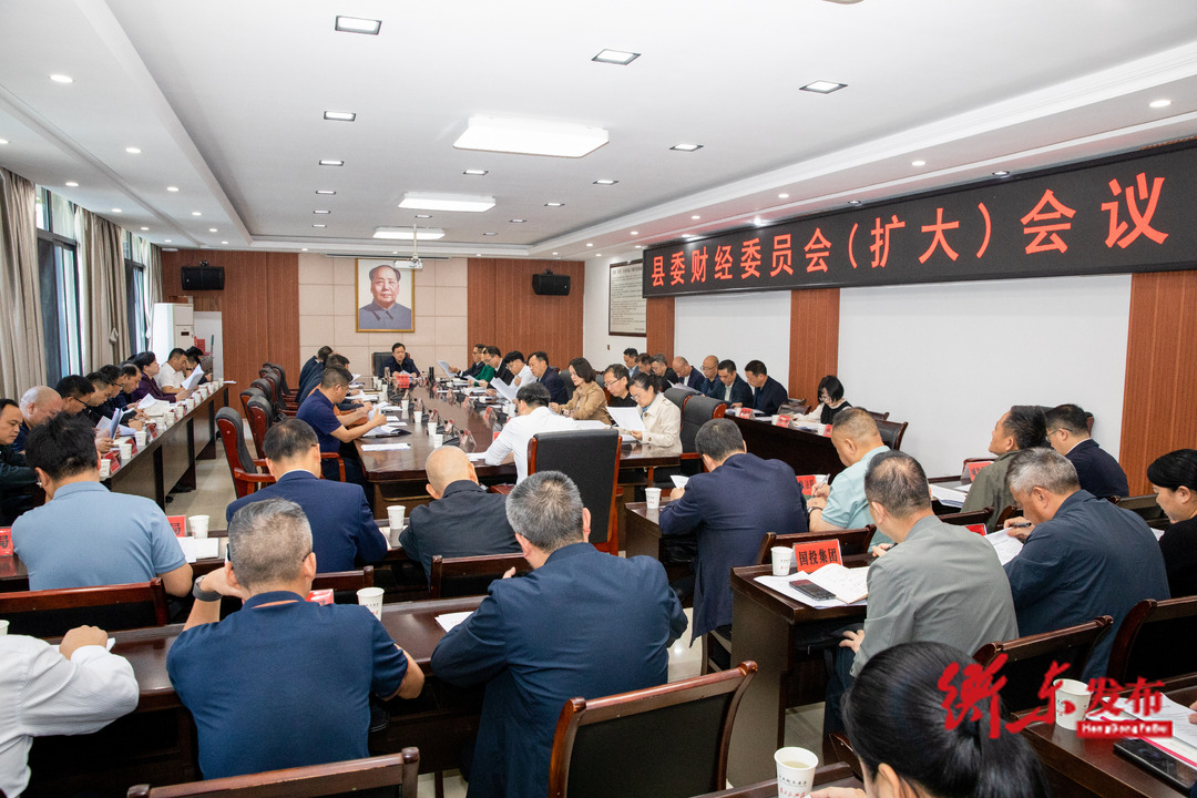 谭建华主持召开县委财经委员会（扩大）会议