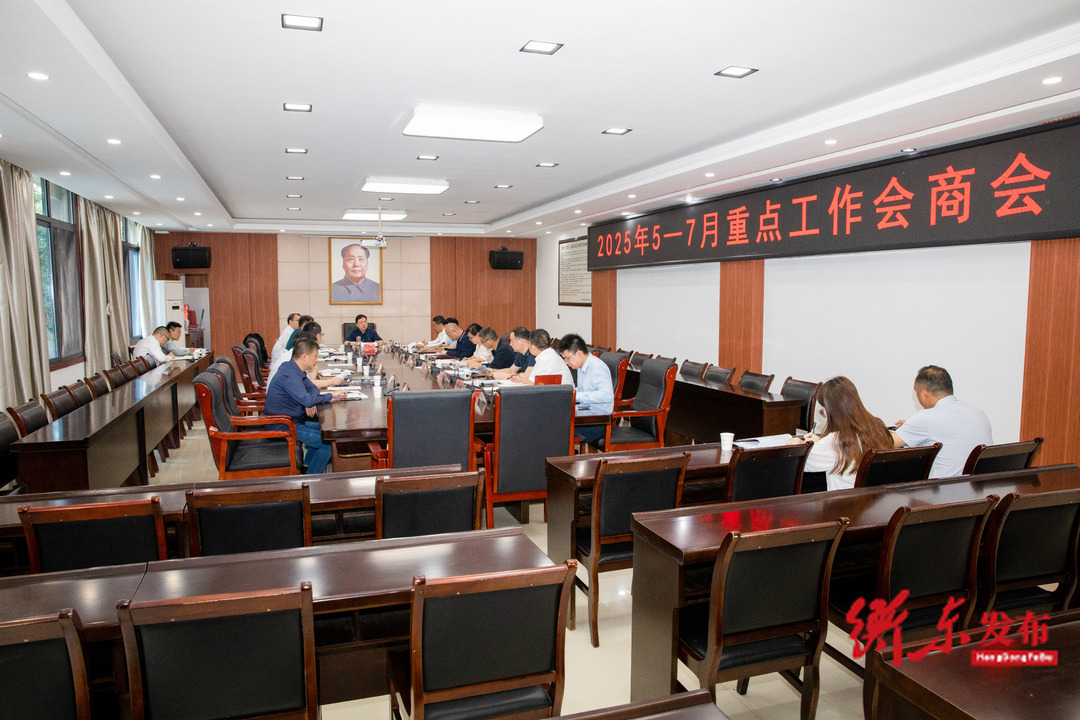 谭建华主持召开2025年5—7月重点工作会商会
