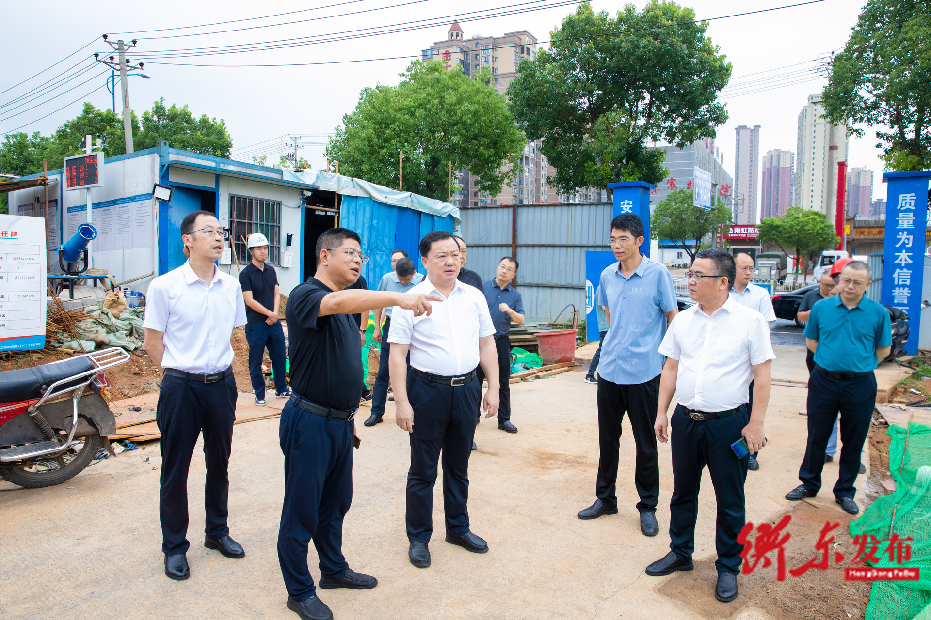 谭建华调研督导县城防汛备汛工作