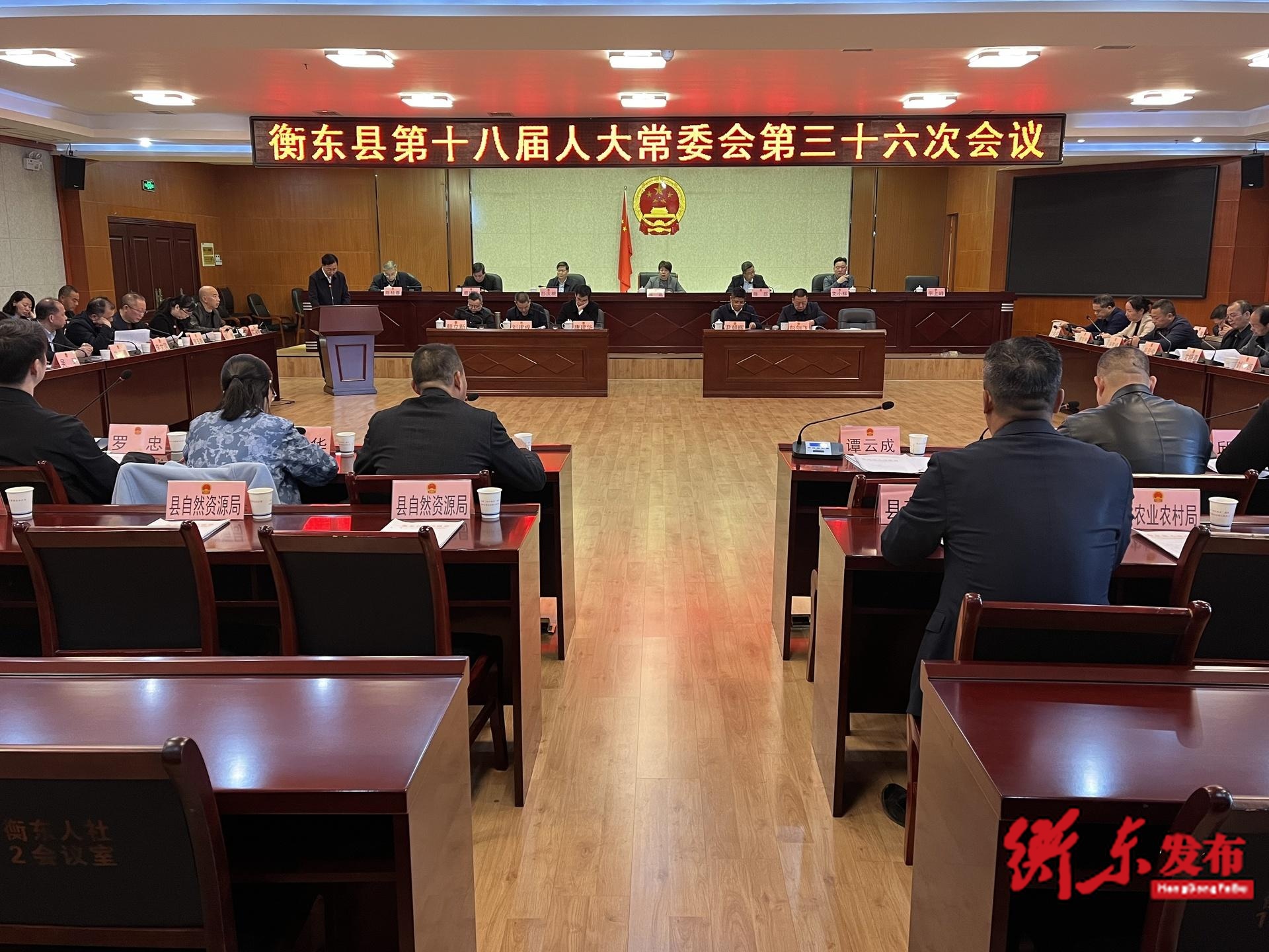 衡东县人大常委会2025年工作回眸（二）：监督护航发展 法治彰显担当