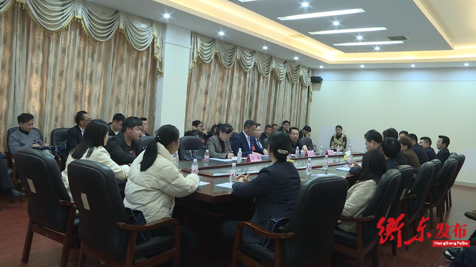 陈植华参加县第十八届人大六次会议第一代表团讨论
