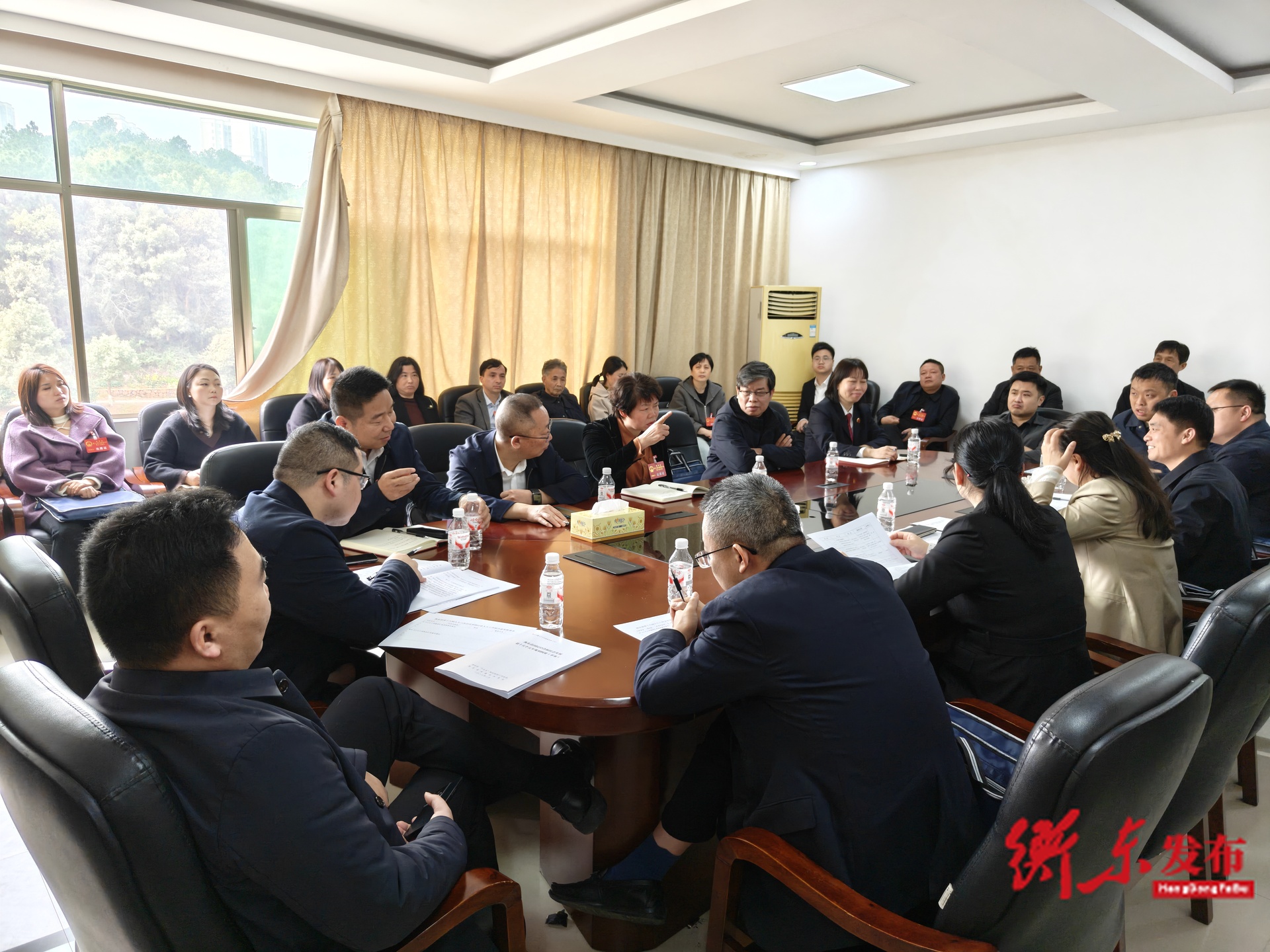 县领导参加县第十八届人民代表大会第六次会议分团讨论