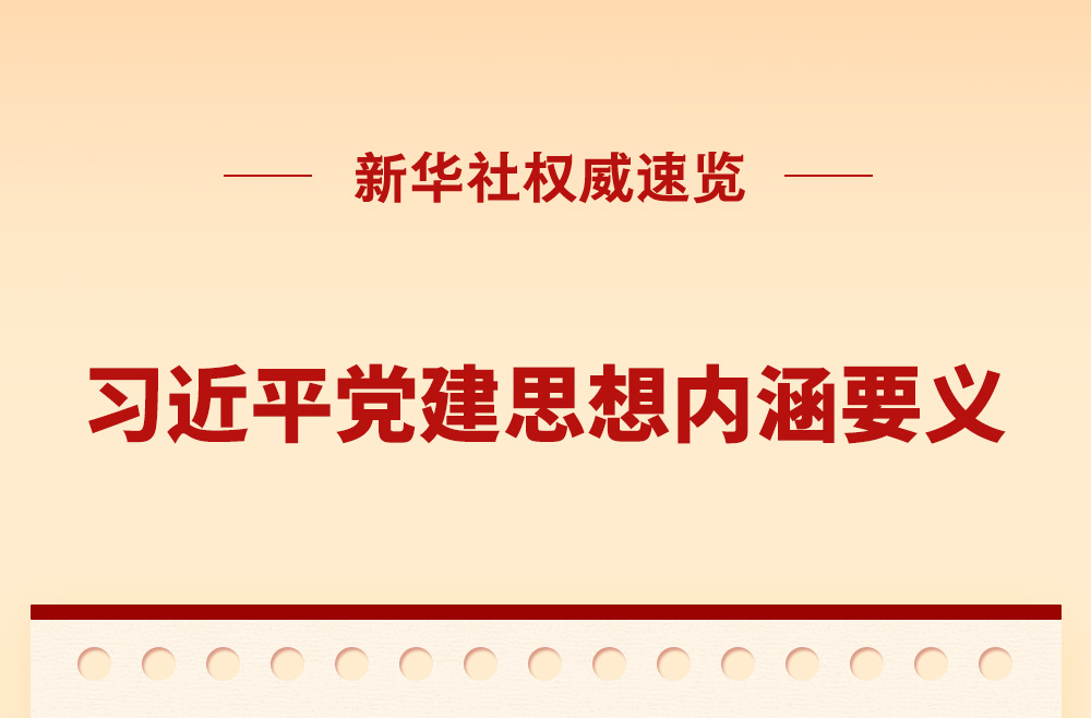 新华社权威速览丨习近平党建思想内涵要义