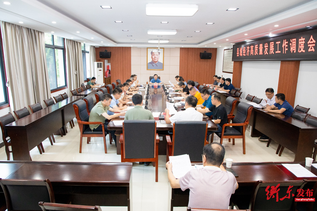 谭建华主持召开县域经济高质量发展工作调度会