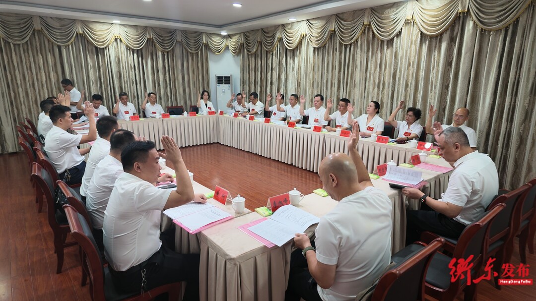 【聚焦党代会】中国共产党衡东县第十五次代表大会召开主席团第一次会议