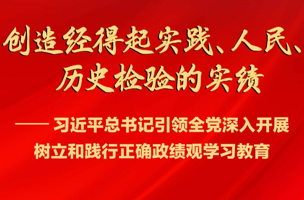创造经得起实践、人民、历史检验的实绩——习近平总书记引领全党深入开展树立和践行正确政绩观学习教育