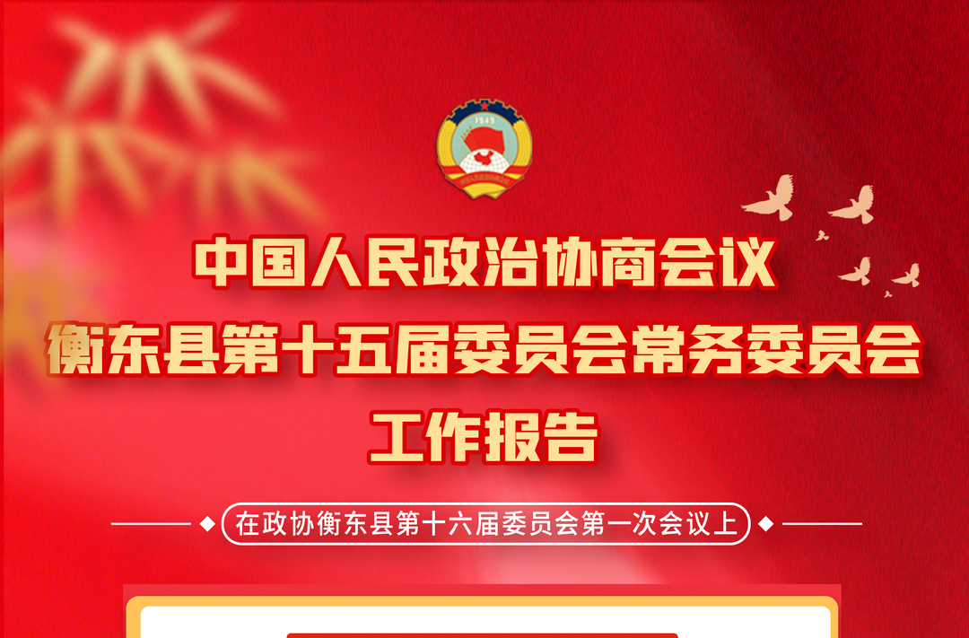 一图读懂 | 政协衡东县第十五届委员会常务委员会工作报告